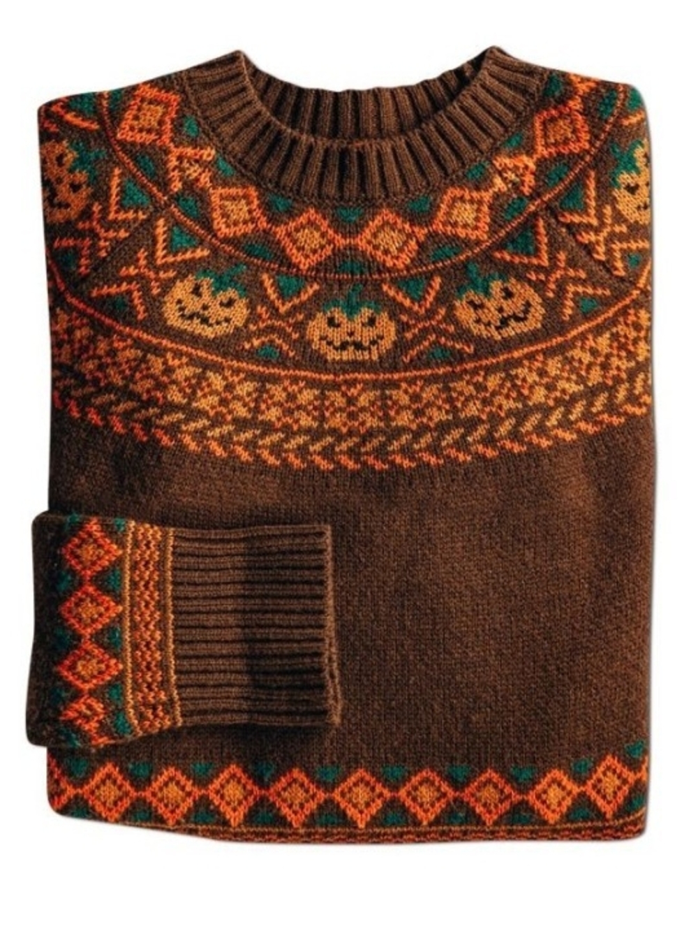 RARE! Kiel James Patrick Halloween Fair Isle Sweater
